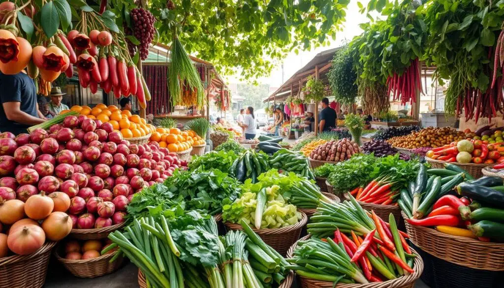 Indonesian market produce Indonesian market produce
