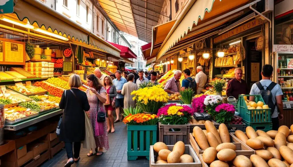 Local market in Rome Local market in Rome